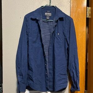 American Rag Navy Long-Sleeve Button-Up Shirt Jacket